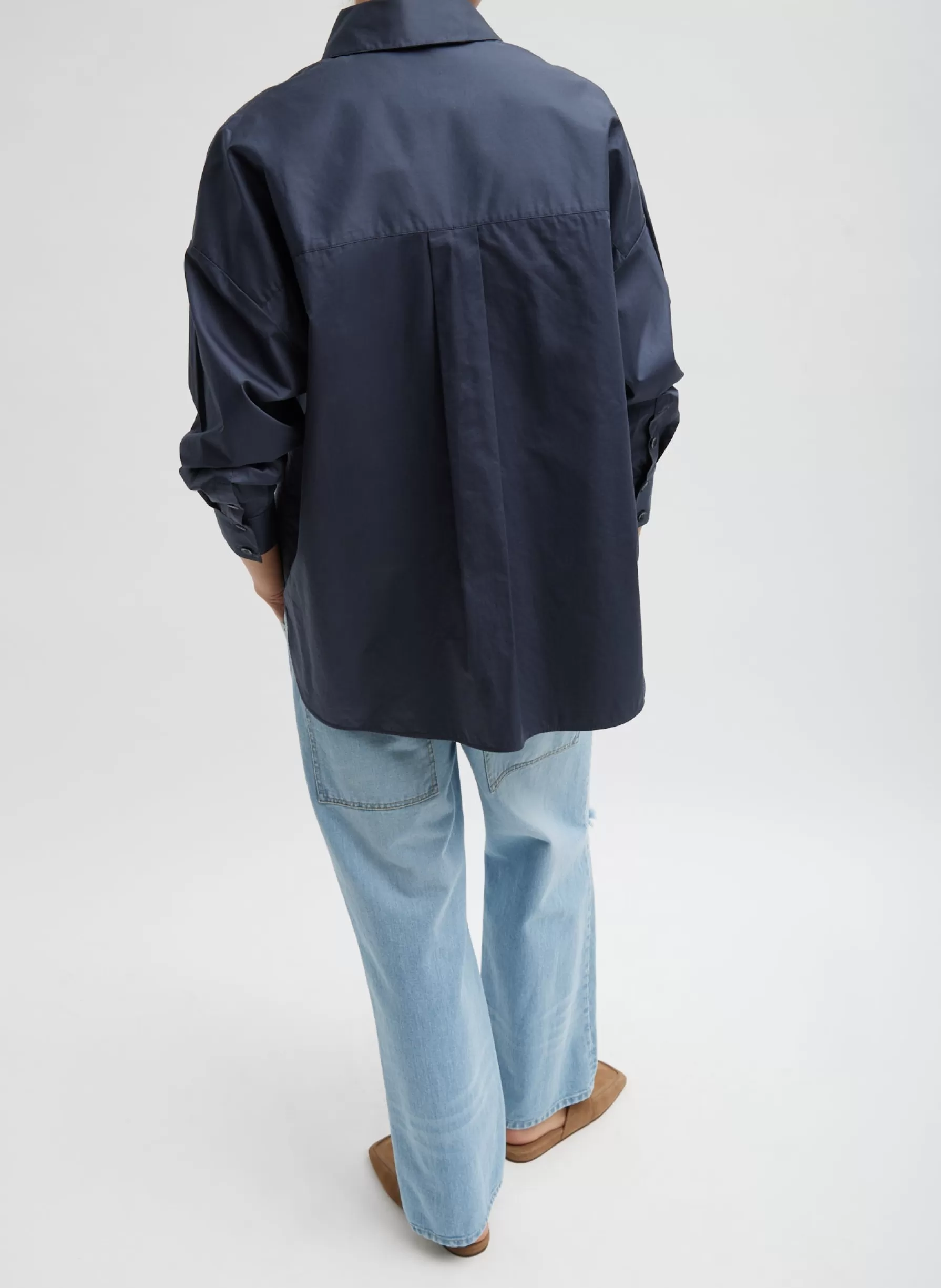 Tibi Vintage Wash Denim Ryder Jean Vintage Blue Clearance